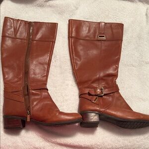 Bandolino Brown Leather Heeled Boots